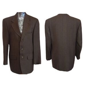 Yves Saint Laurent 100% Worsted Wool 3 Button Jacket